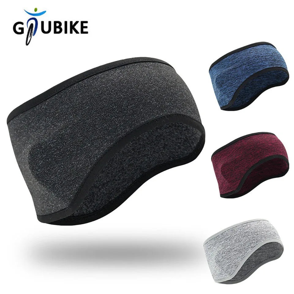 GTUBIKE Winter Warmer Headband Breathable Windproof Sweatband Fleece Ear Cover Warmer Outdoor Sports Cycling Running Headwear