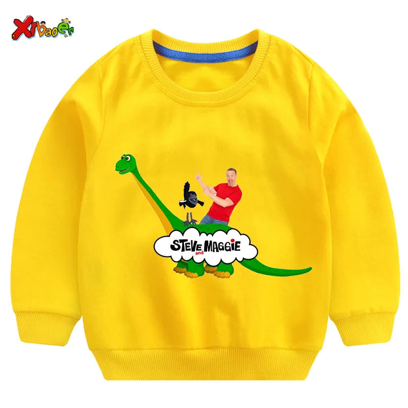 Kids Sweatshirts Steve Maggie Ouctifs Boys Hoodies Sweatshirt Clothing Boy Girl Casual T Shirt Children Pullover Clothes Fashion